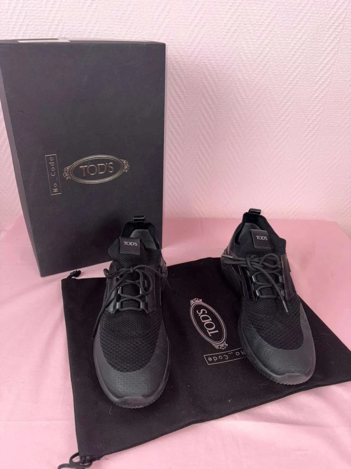 baskets pour homme  tod’s no_code homme taille 42 avec boîte comme neuve